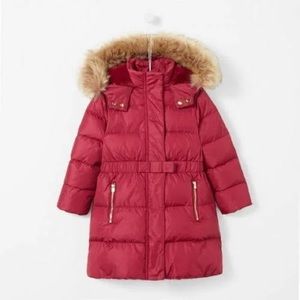 Jacadi girls quilted down coat